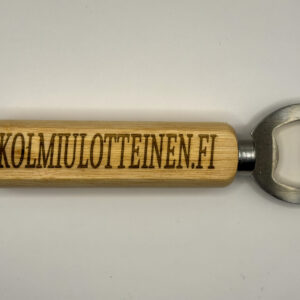 Custom pullonavaaja puisella kahvalla